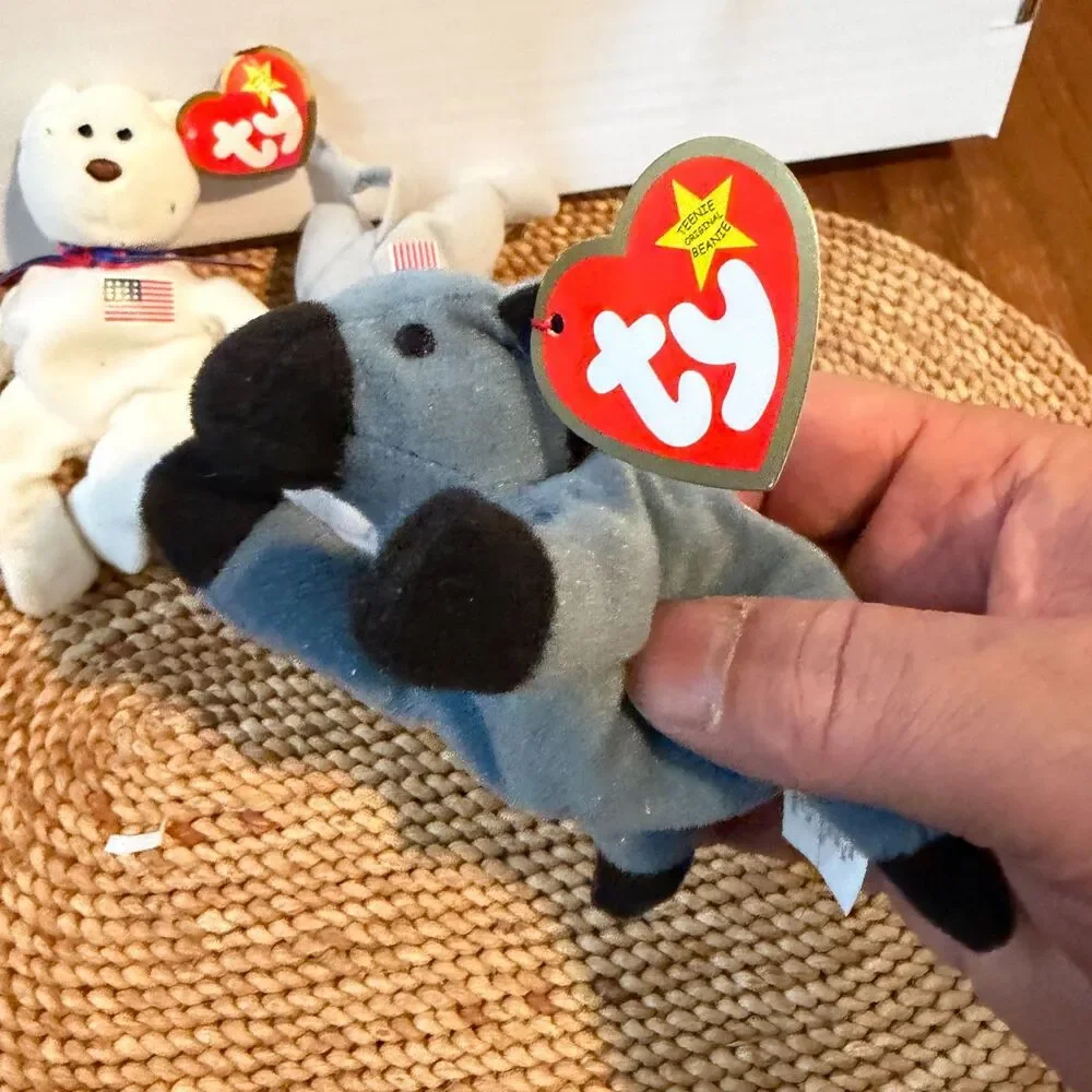 Ty Teenie Beanie Babies American Trio Libearty Righty Lefty McDonalds Tags